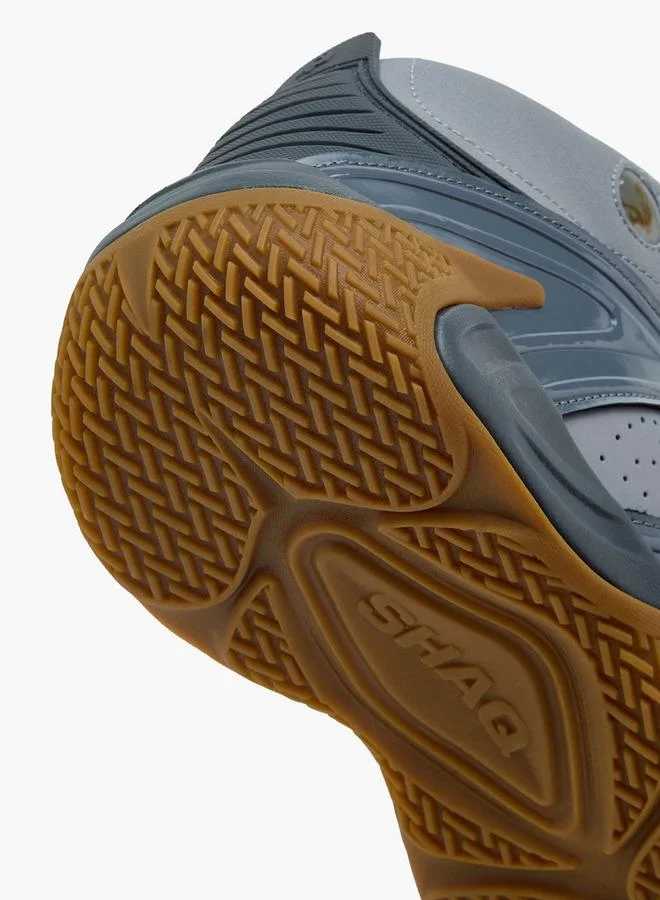 SHAQ GREY Men Lace-Up Basketball Shoes for Men | Best Price UAE